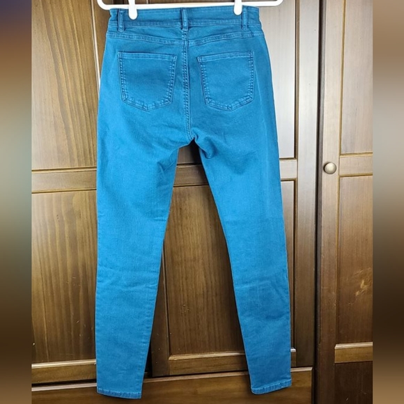 2/$30 ☆ NWOT ☆ FDJ Christina Slim Leg Peacock Blue Jeans 4 - Picture 4 of 7